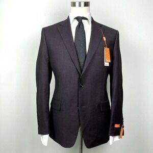 Tallia Men's Classic-Fit Suit Separate Jacket Blazer Wine Red 40R‎ E101476
